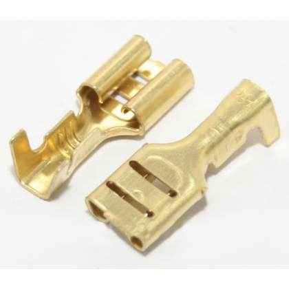 Hong Xuan Automotive HX1972/100 Terminal Clip Gold Brass Car Speaker Electric Wire Connectors Set - 20 Pcs